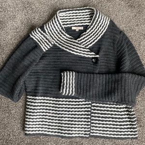 Gray & White Sweater